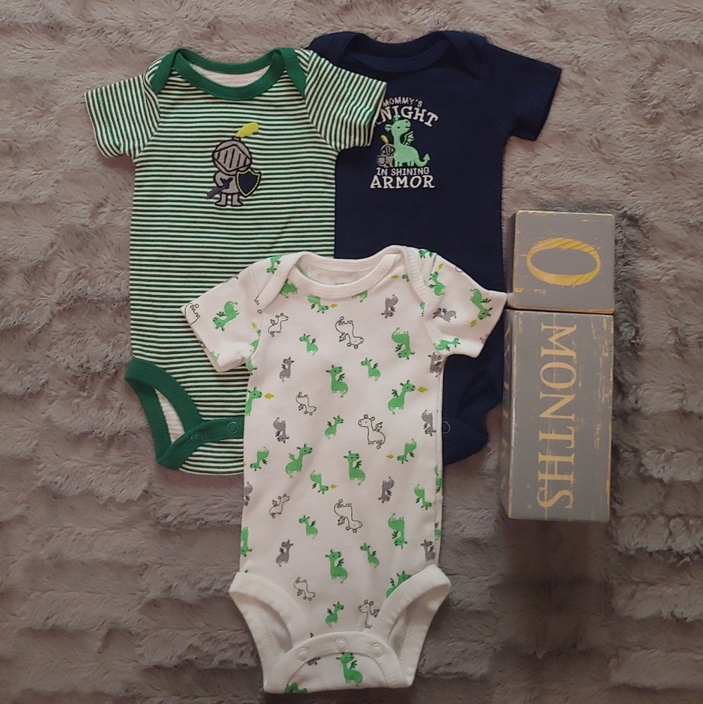 Carter's Knight & Dragon Onesie Set Newborn